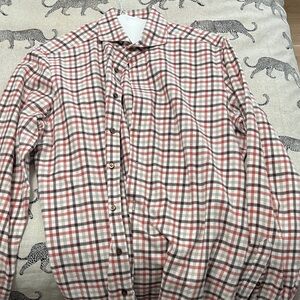Classic Red and White Checkered Men's Shirt